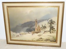 Dipinto Paesaggio Invernale