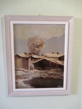 PAESAGGIO INVERNALE, DIPINTO