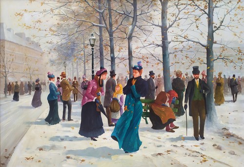 Boulevard parigi paesaggio - boulevard,
