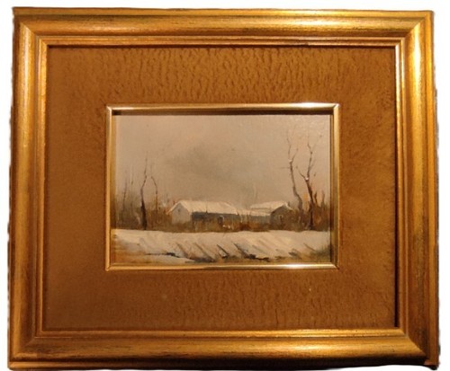Dipinto paesaggio invernale - "paesaggio, invernale"