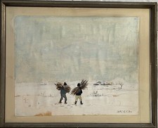 Dipinto tempera su carta