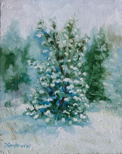 Paesaggio invernale alberi - paesaggio,