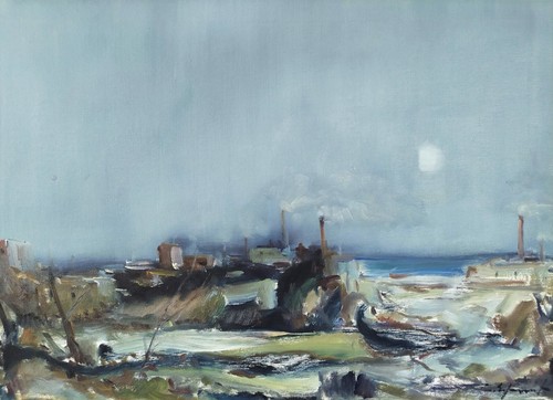 Dipinto moderno olio marina - ad,