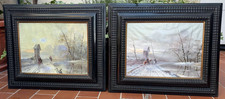 COPPIA DIPINTI OLIO SU TELA -