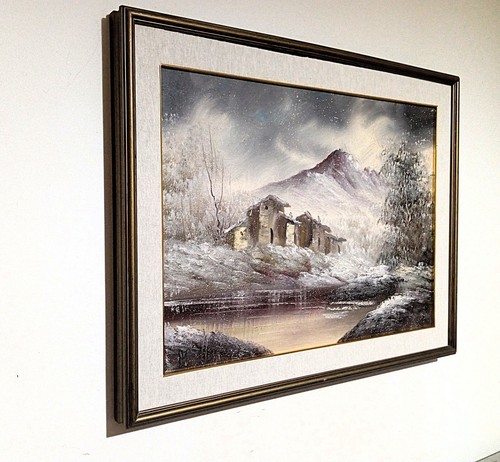 Nevicata paesaggio invernale - paesaggio,