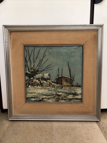 Dipinto olio paesaggio - ad,