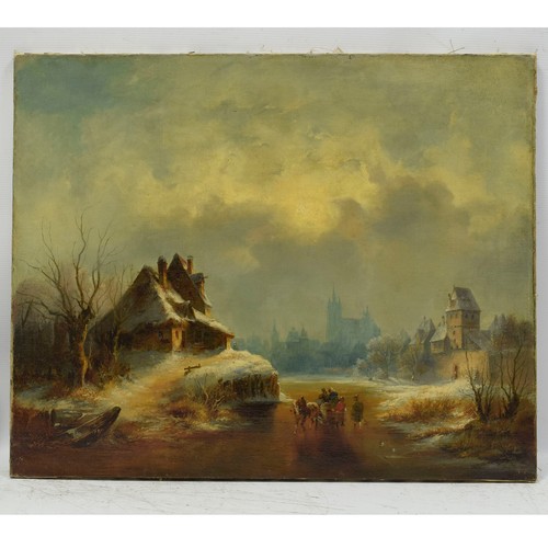 Circa 1850 antico dipinto - antico,