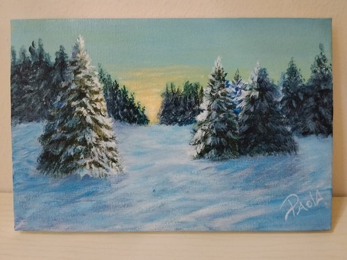 Quadro dipinto mano - quadro, a