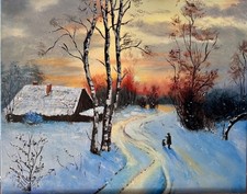 Paesaggio invernale con